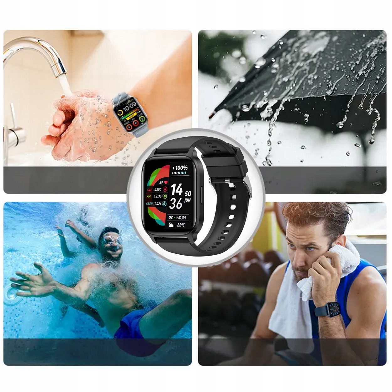SMARTWATCH ZEGAREK POLSKIE MENU ROZMOWY SPORT SMART WATCH DAMSKI BLACK Marka Smart-Trend