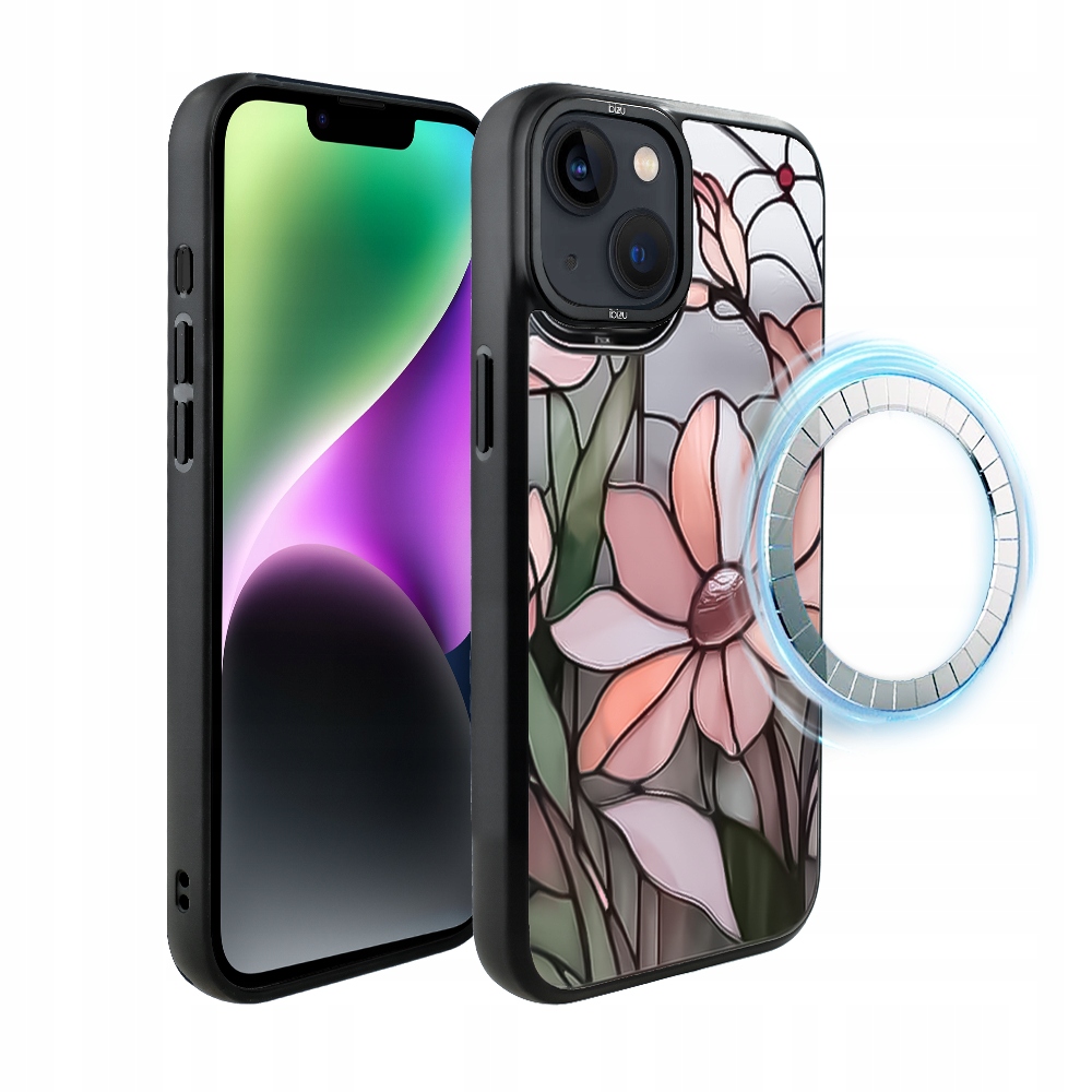 Pouzdro pro iPhone 14 Ibizu DropGuard Matt s MagSafe, růžová magnolie