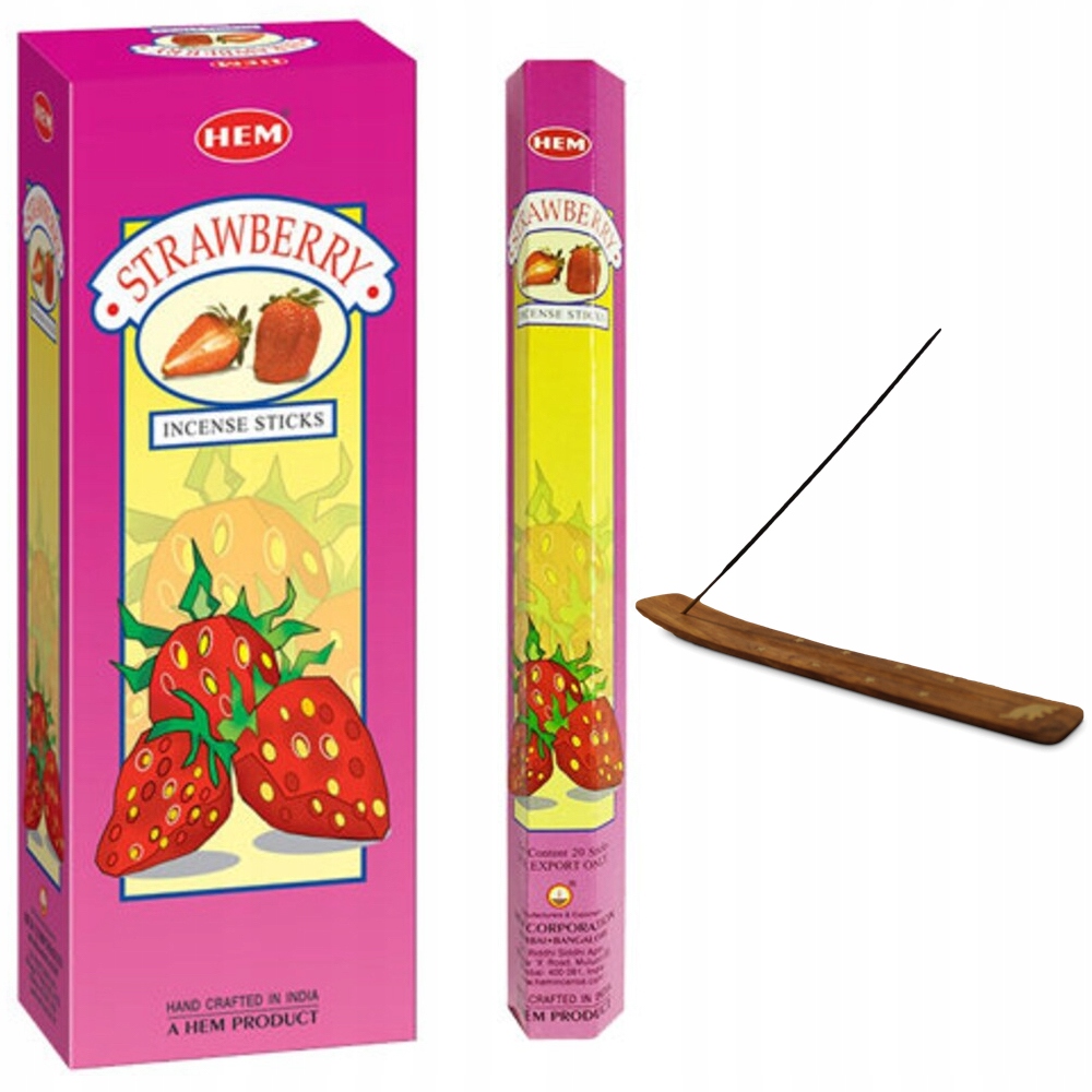 

Indyjskie Kadzidełka Truskawka Strawberry 20 Sztuk