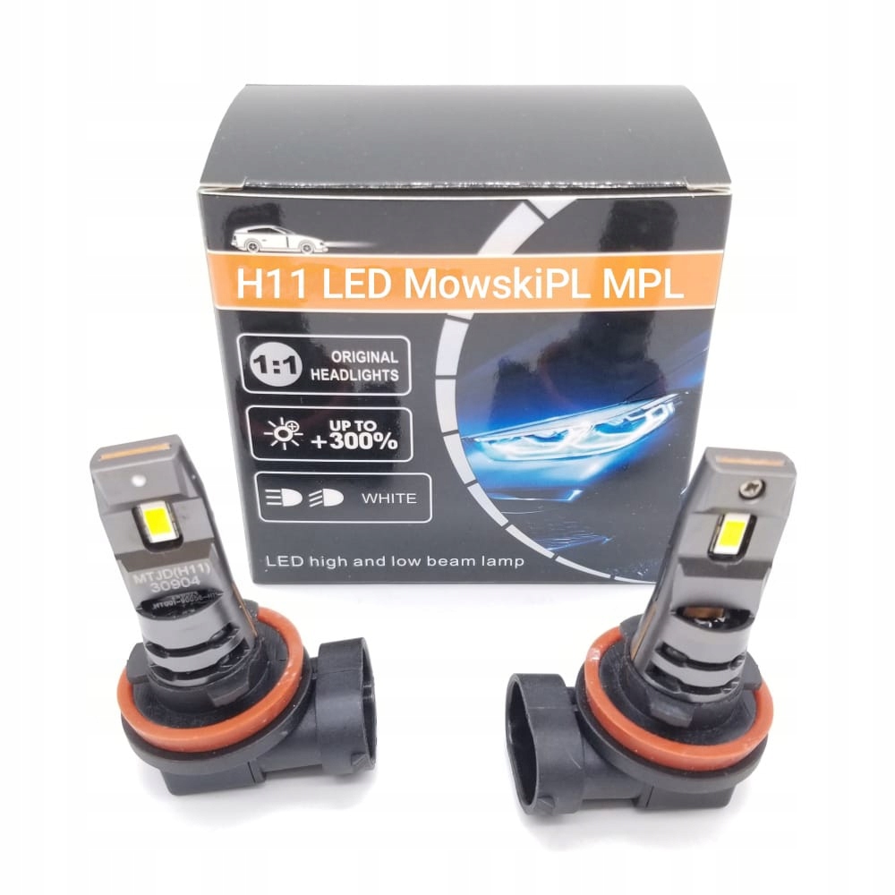 2x Żarówka H11 Led retrofit canbus 6000k 35W P&p 1 do 1 16000lm retrofit
