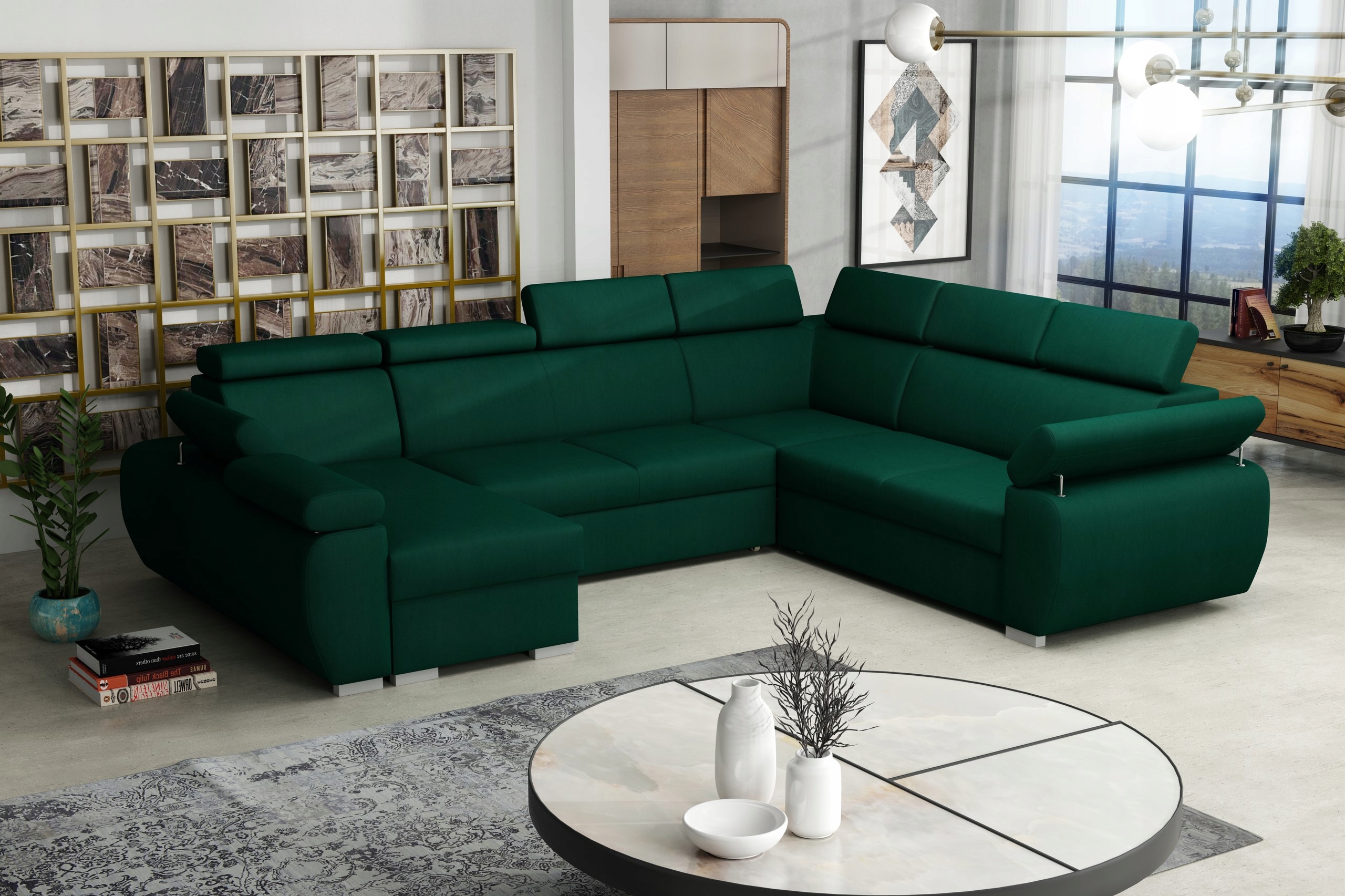 Narożnik PORTLAND III nowoczesna elegancka kanapa Orientacja prawostronny