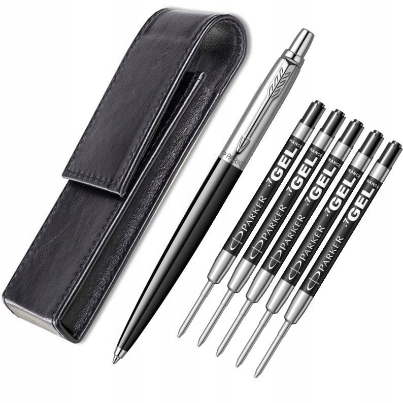 Długopis Parker Jotter Stalowy Czarny Grawer Wkłady Żelowe Egzamin Matura