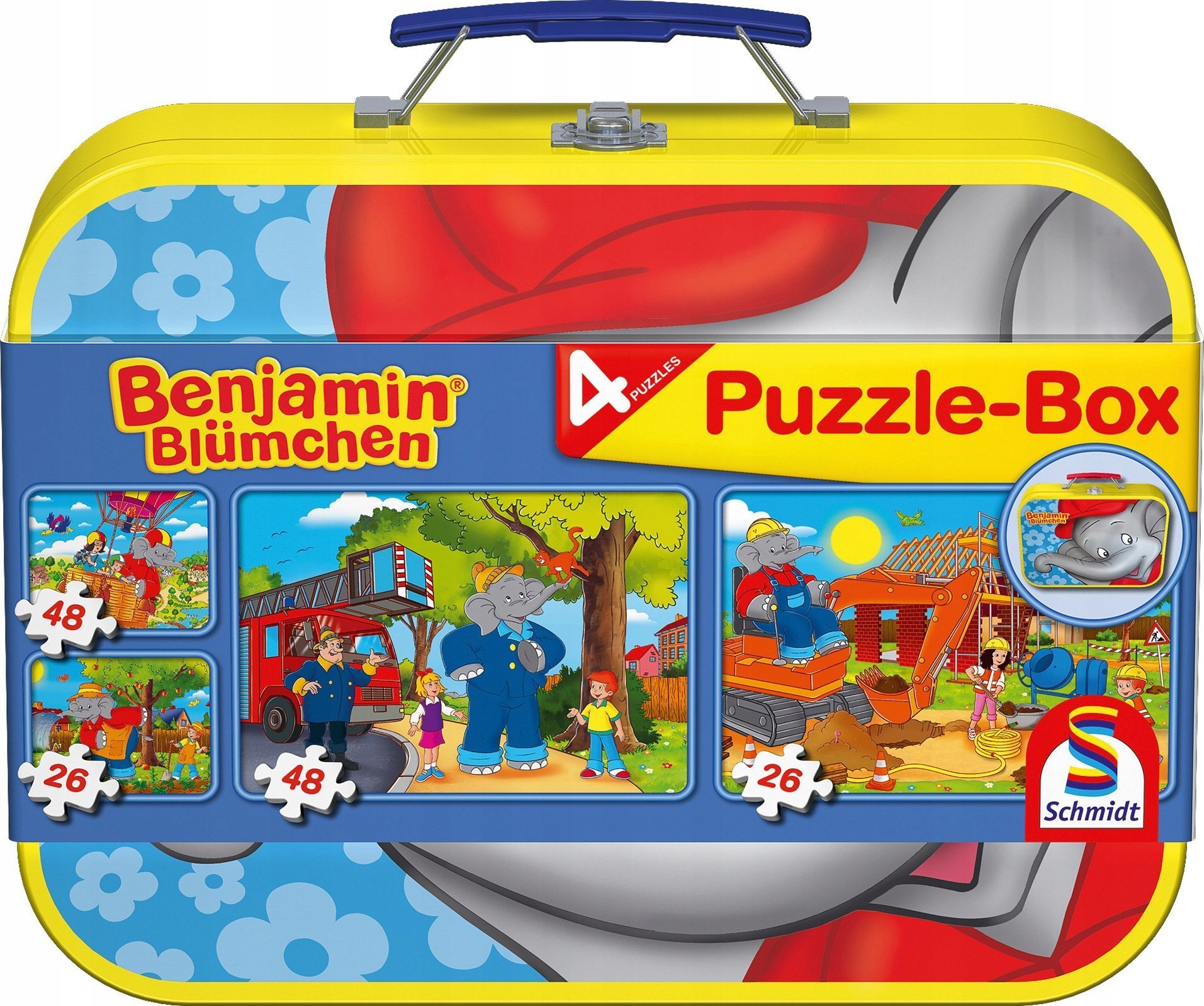

Puzzle 2 x 26 2 x 48 W Walizce Słoń Benjamin