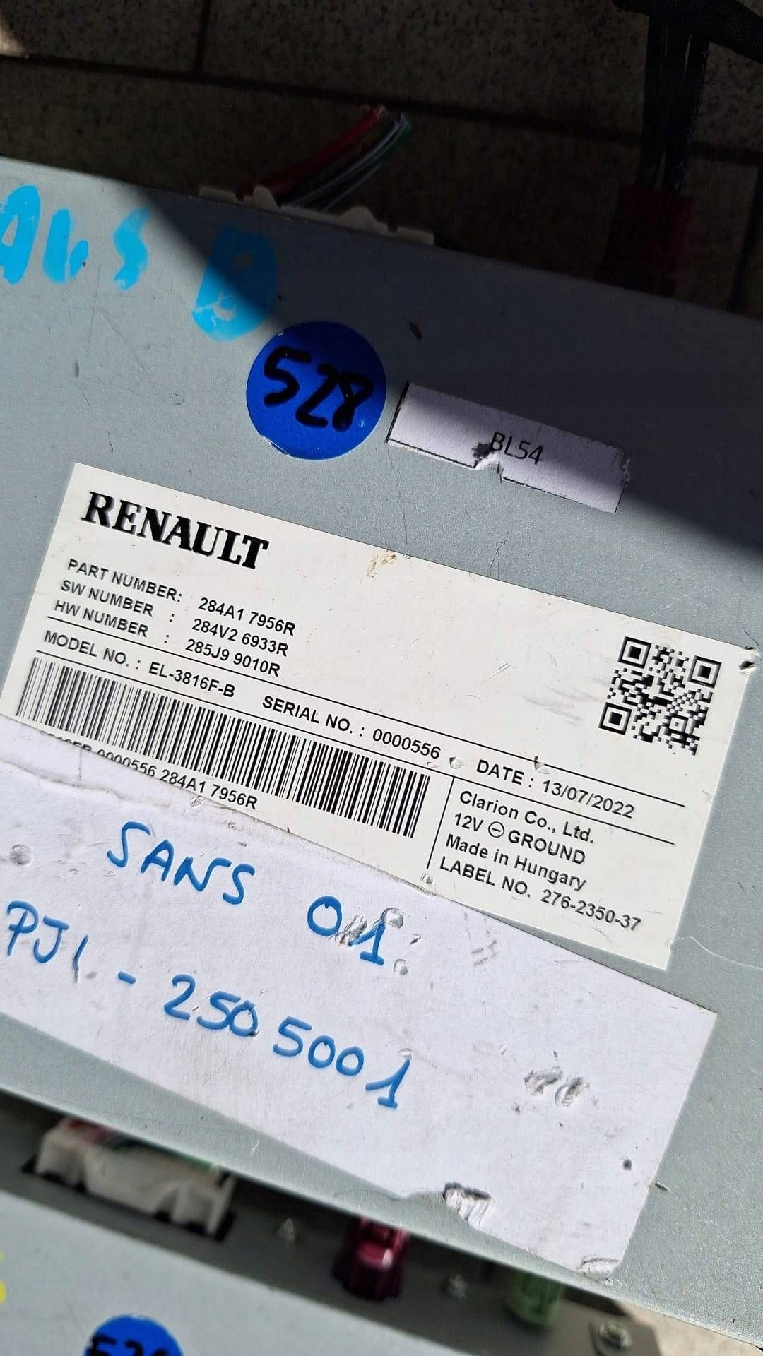 control unit of the engine Renault Austral 284A17956R