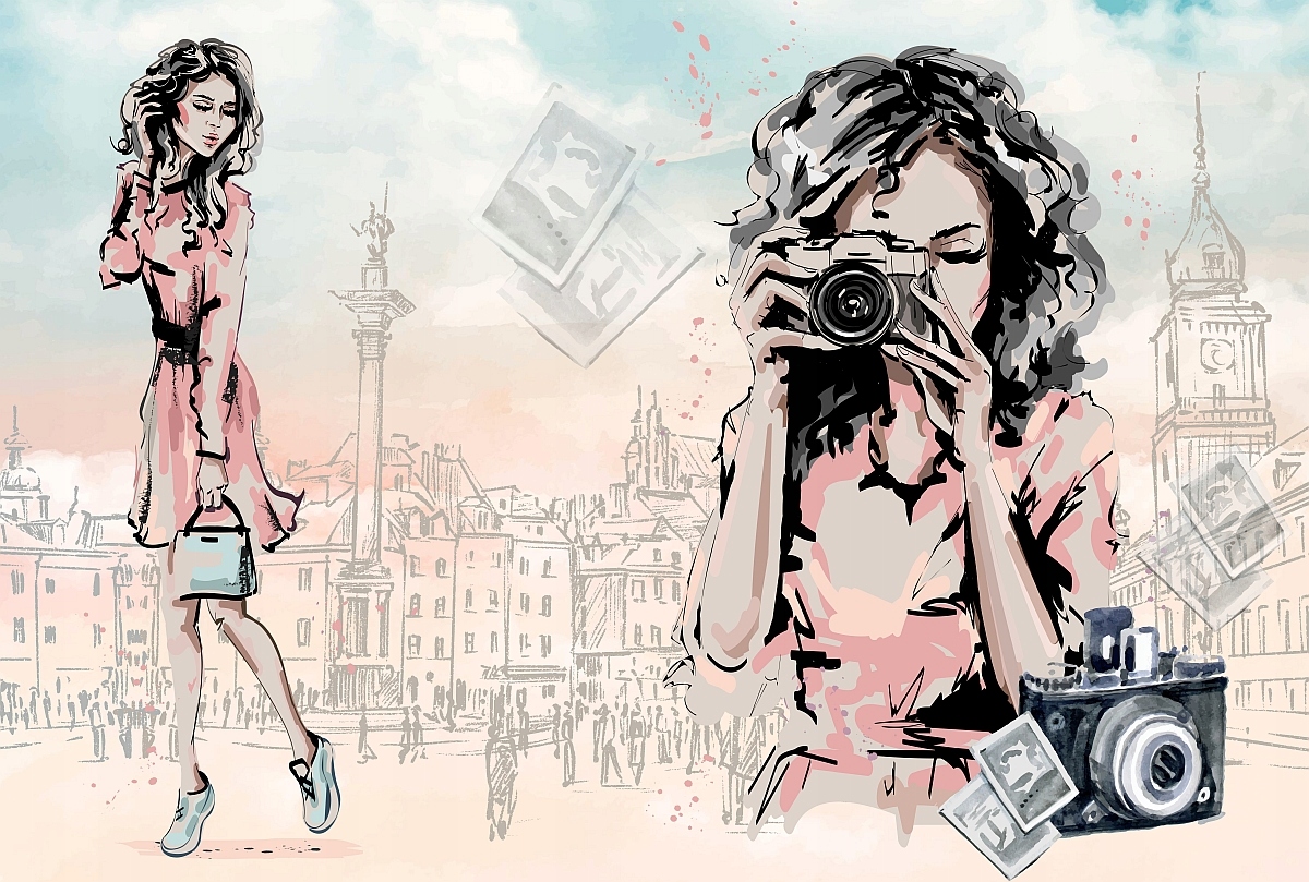 

Tapeta młodzież fashion dziewczyna wz6 Na Wymiar