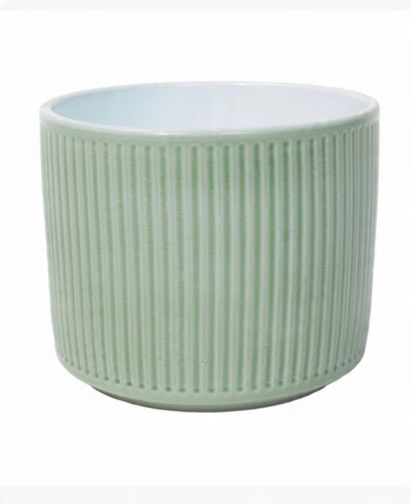 

Ceramiczna Osłonka Doniczka 16CM Zielona