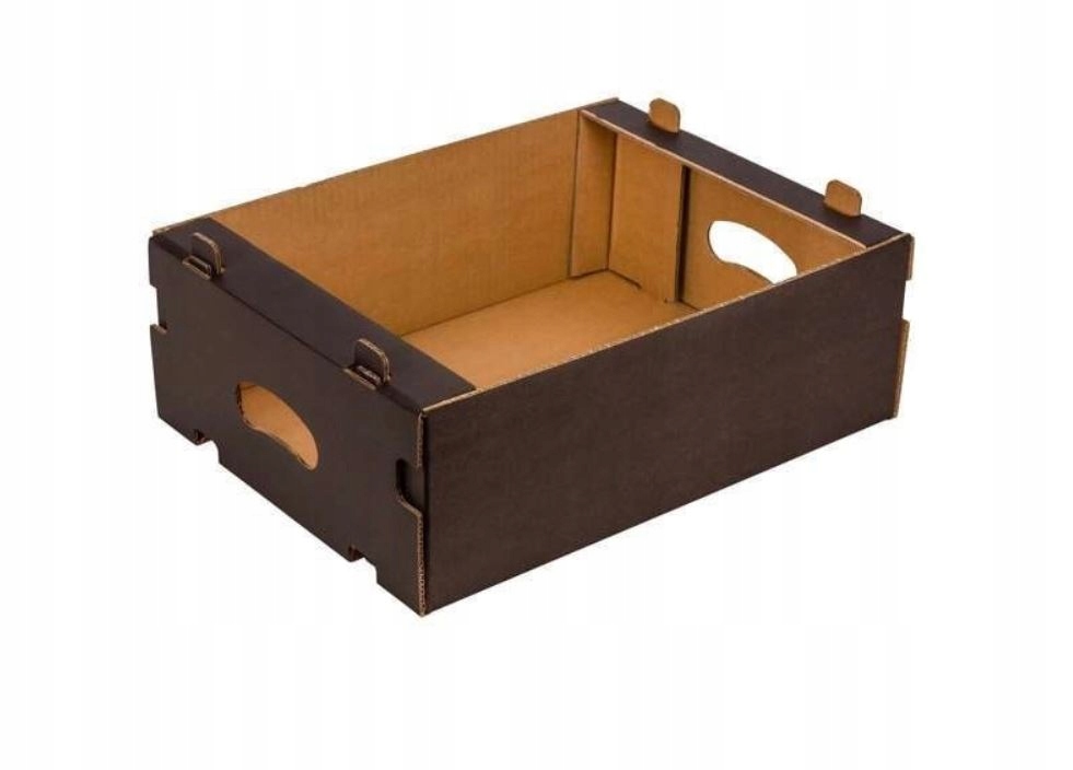 Karton na warzywa i owoce 390x290x130 mm 5W Eb 730g/m2 czarny 100 sztuk