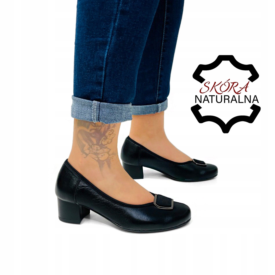 Polské Kožené Boty Na Nízkém Podpatku Pro Haluksy 35
