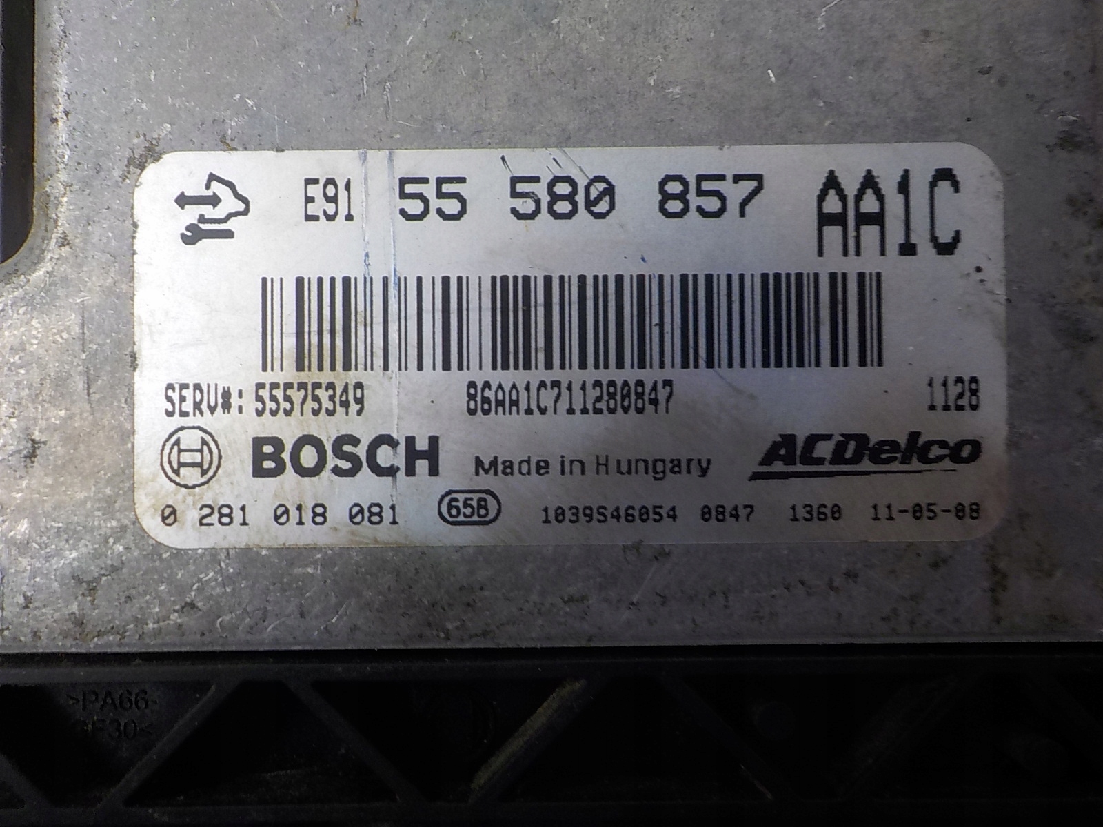 OPEL Computer Bedienteil 55580857 0281018081 AA1C