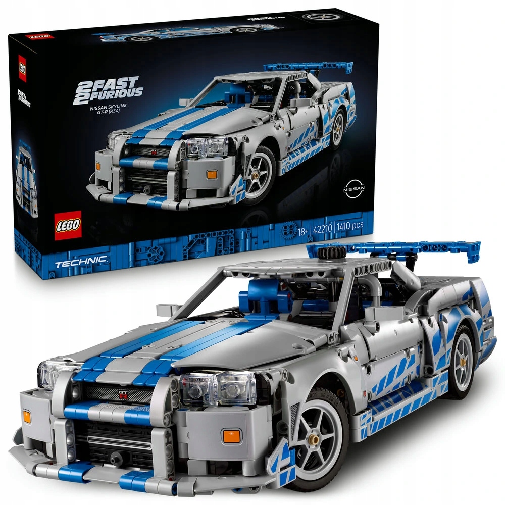 Lego Technic 42210 2 Fast 2 Furious Auto Nissan Skyline Gt-r (R34)