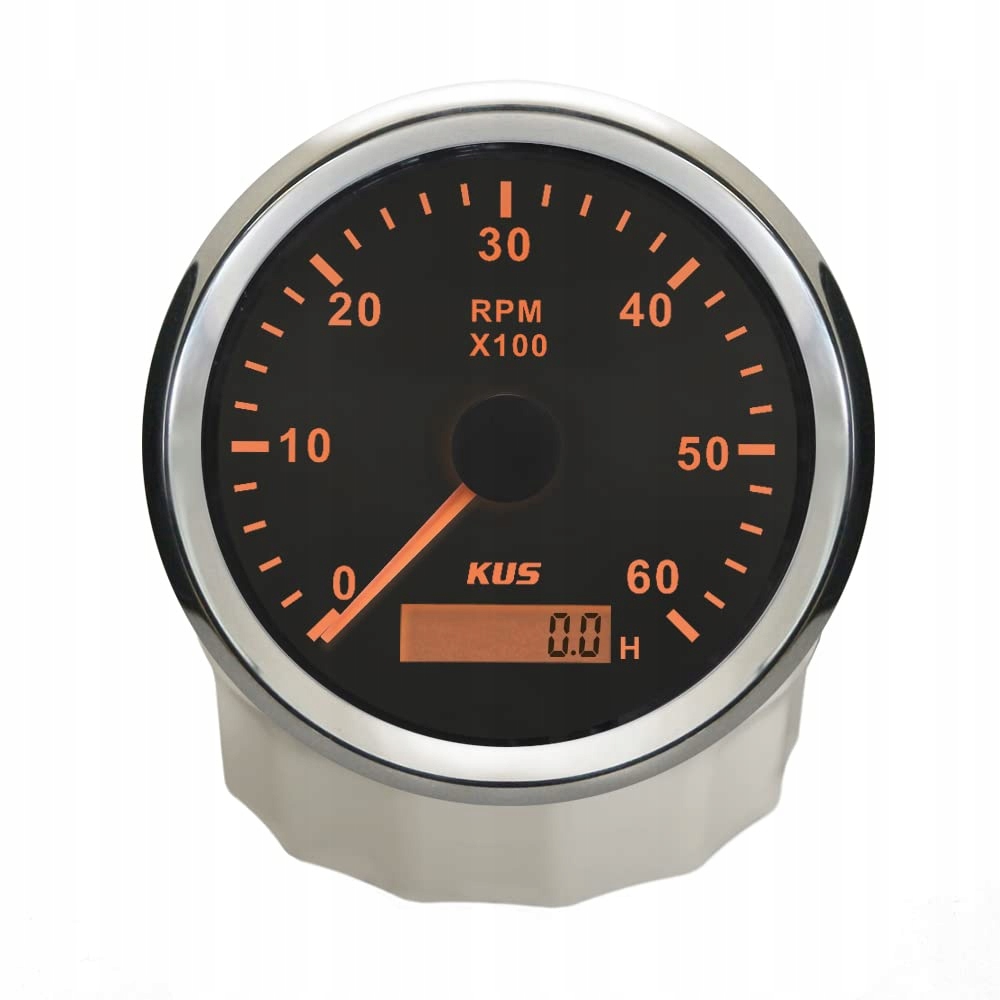 Kus Timetr z licznikiem czasu 6000RPM 85 mm Kolor dominujący czarny