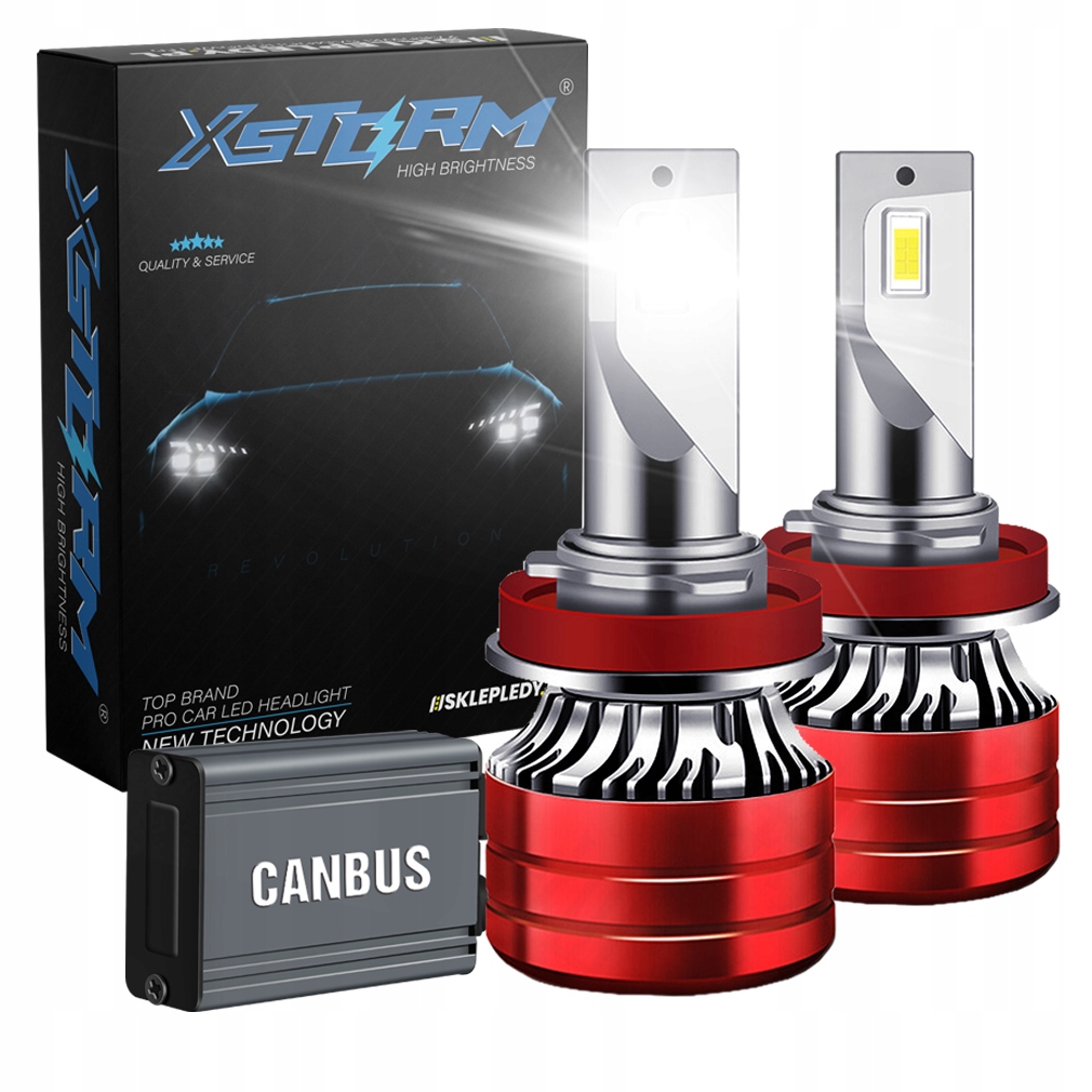 Żarówki H11 Led Xstorm 120W 22000LM Mocne Canbus