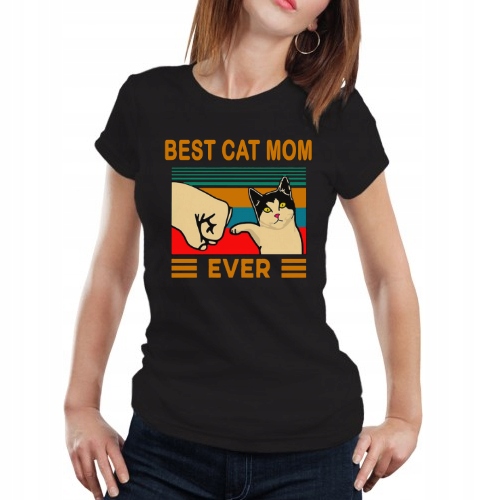 

Koszulka Best Cat Mom Kot Mama Prezent XXL