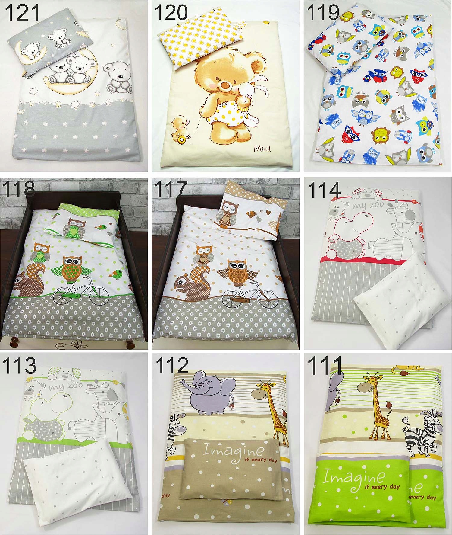 6 el Pościel do wózka kołdra poszewki komplet GRG Bohater brak