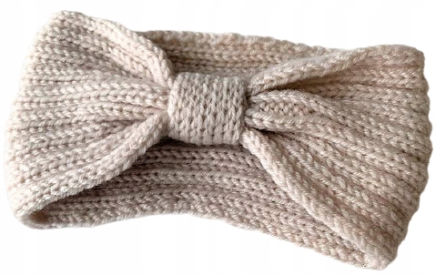 

Opaska do włosów zimowa gruba szeroka turban