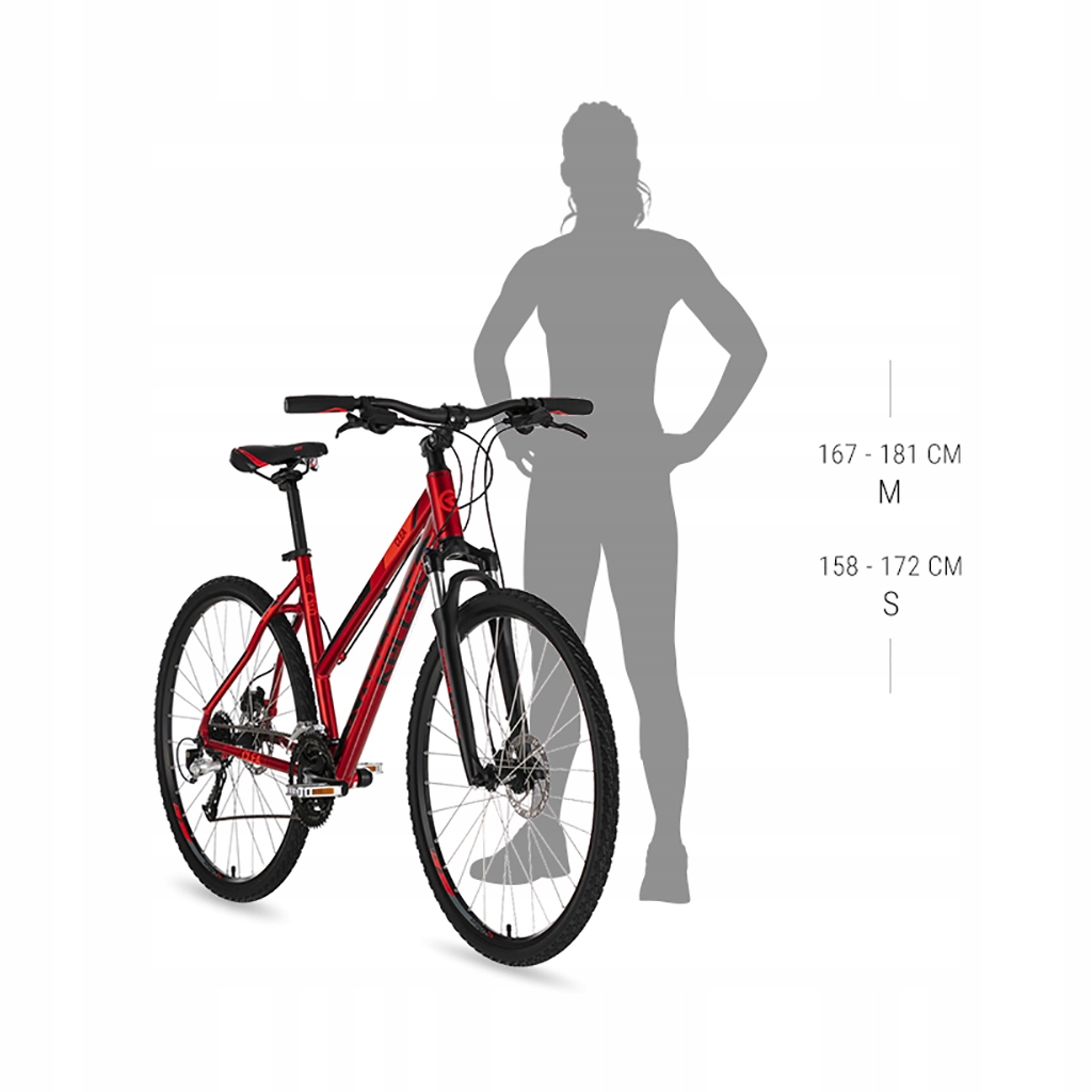 ROWER KELLYS CLEA 90 DARK RED RAMA M 19'' Rozmiar koła (