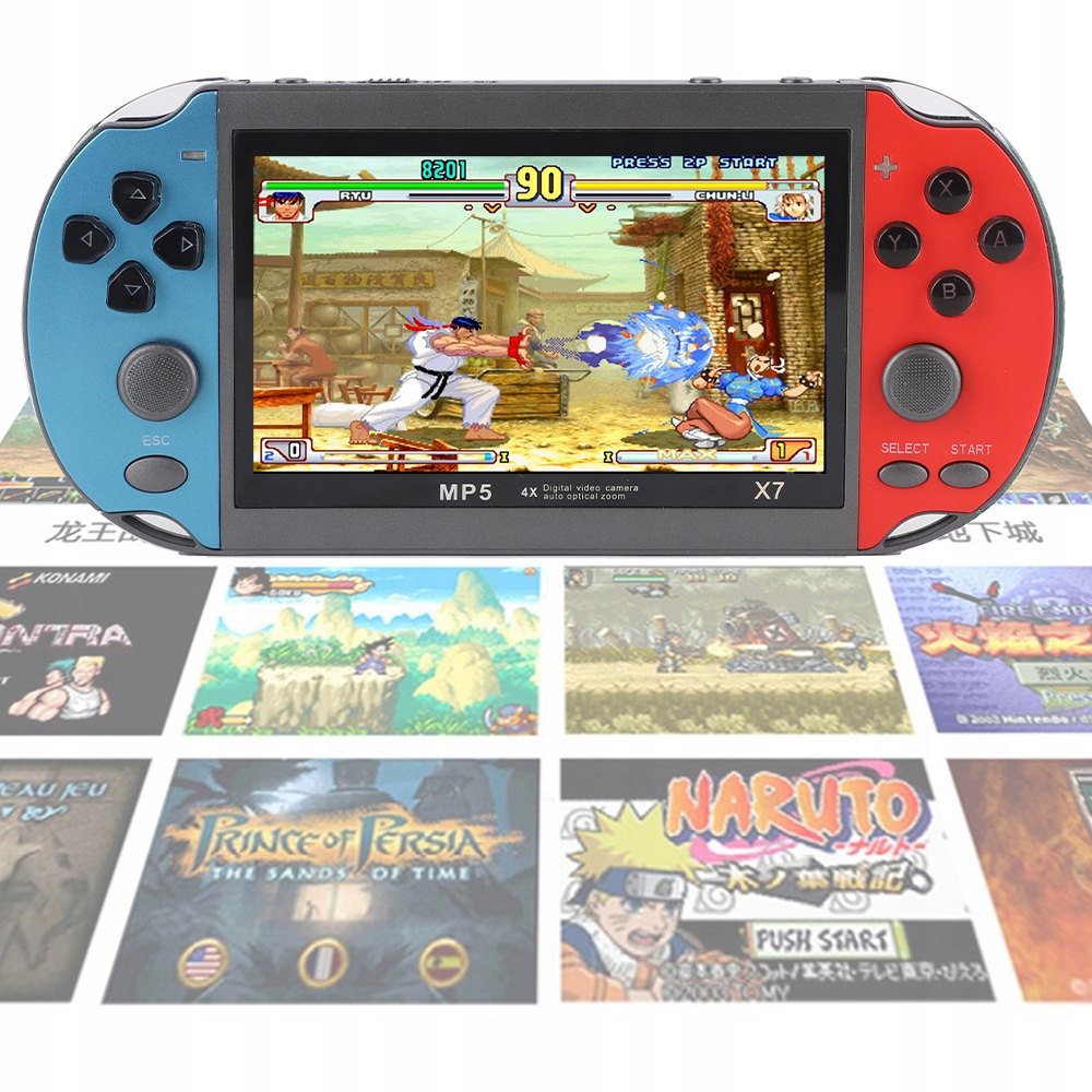 KONSOLA PRZENOŚNA do GIER X7 GRA MENU RETRO USB Stan opakowania oryginalne