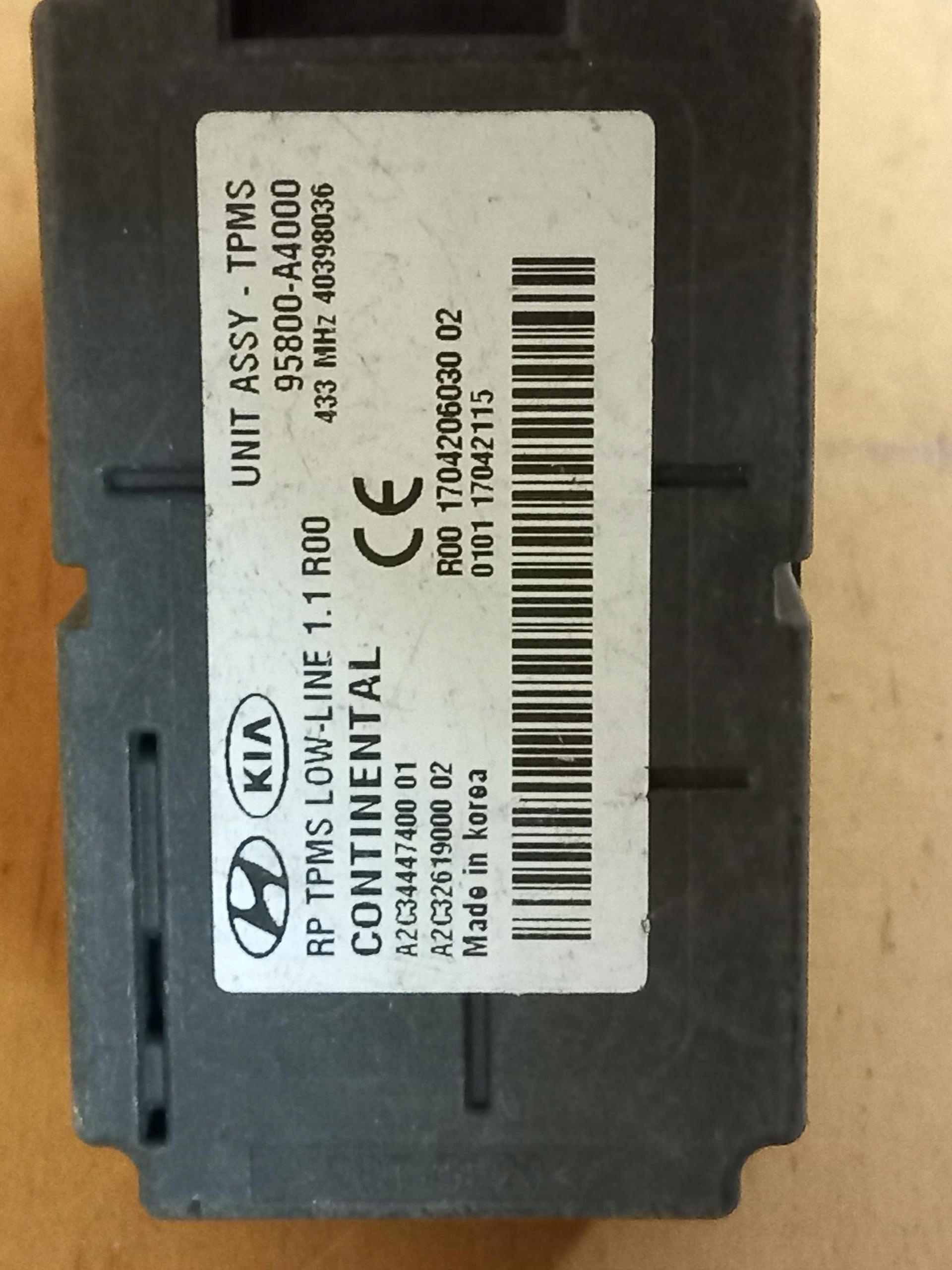 modulo sensore pressione pneumatici, gomme KIA CARENS IV 95800-A4000 13-19