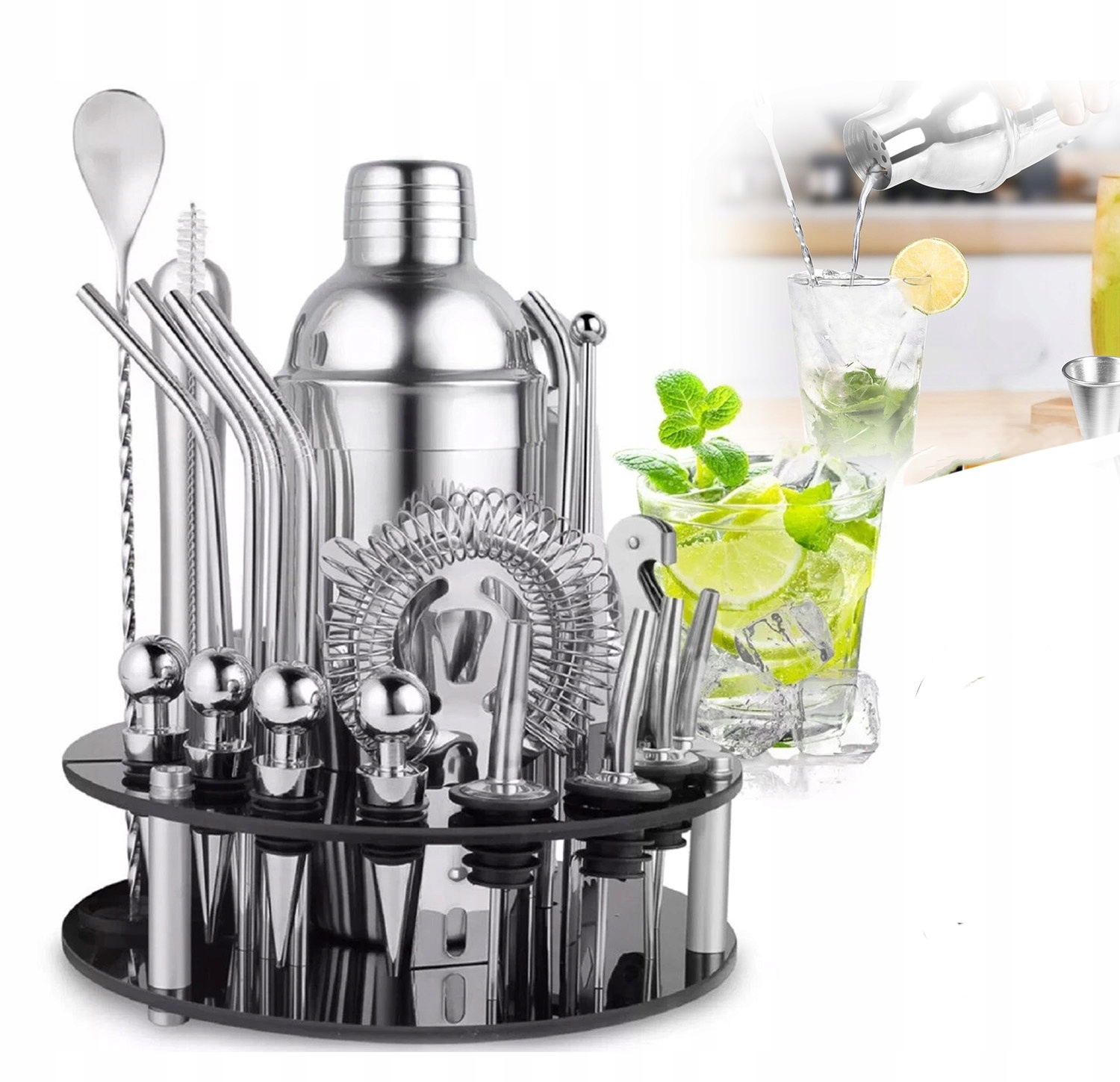 Barmanský Set Na Nápoje Shaker Šejker Na Kokatajly 750 ml