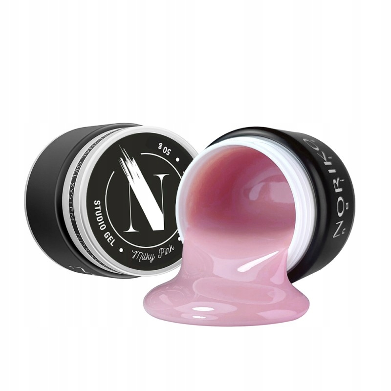 Stavební gel Noriko Studio Gel Milky Pink 50 g