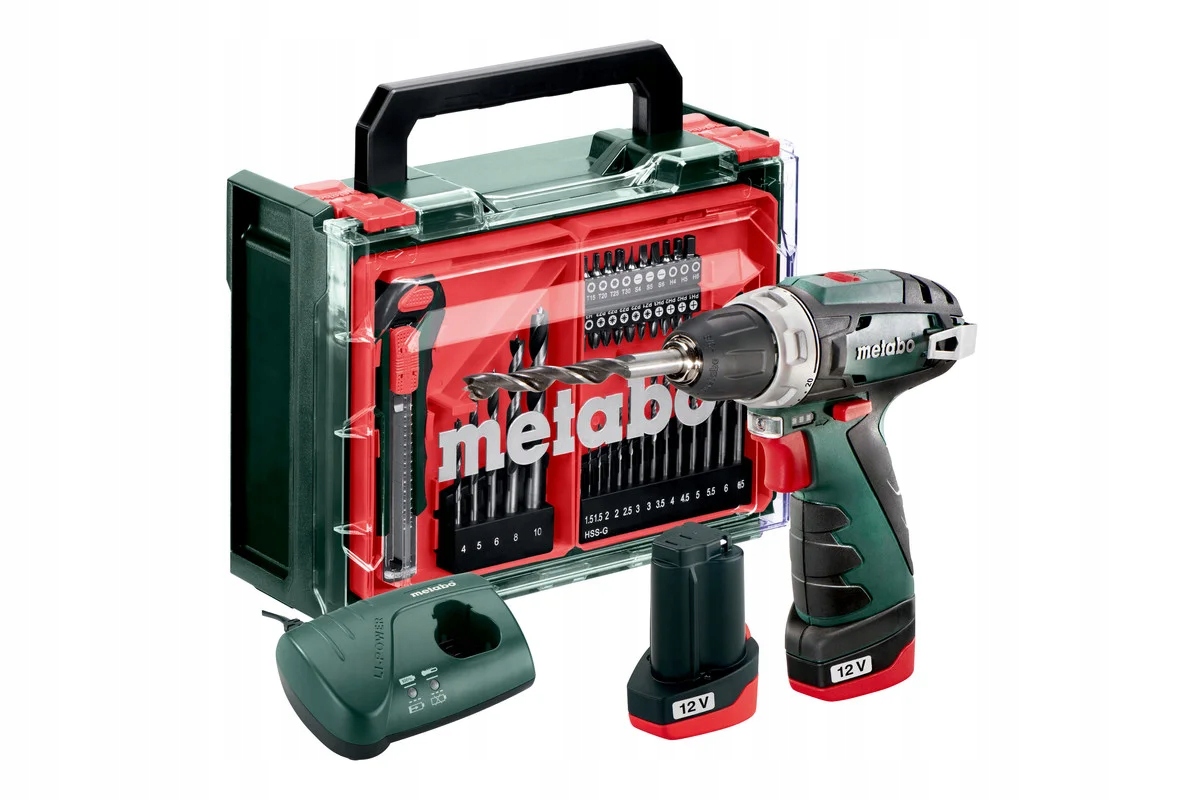 Aku Šroubovák 12V 34Nm 2x2.0Ah mobilní dílna 41ks Powermaxx Bs Basic Set Me