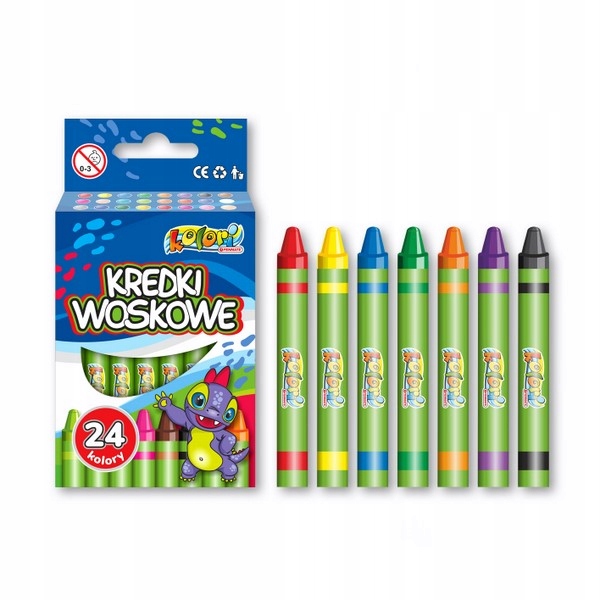 

Penamte Kolori Kredki Woskowe Dino 24