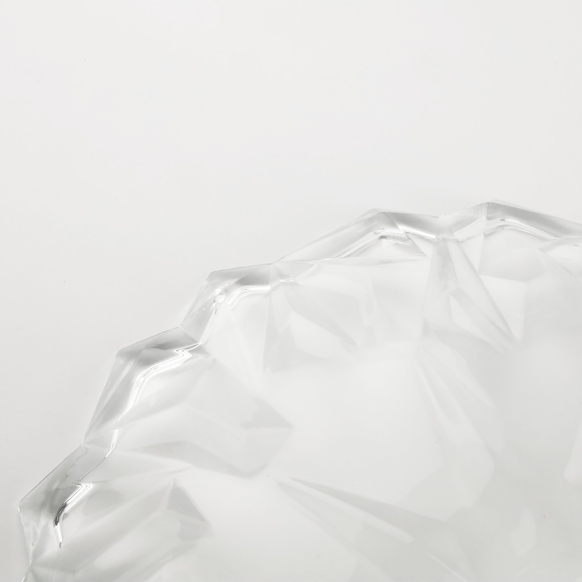 OWOCARKA KRYSZTAŁOWA 33,5CM ELEGANCKA MISA NA OWOCE NOWOCZESNA WZORZYSTA