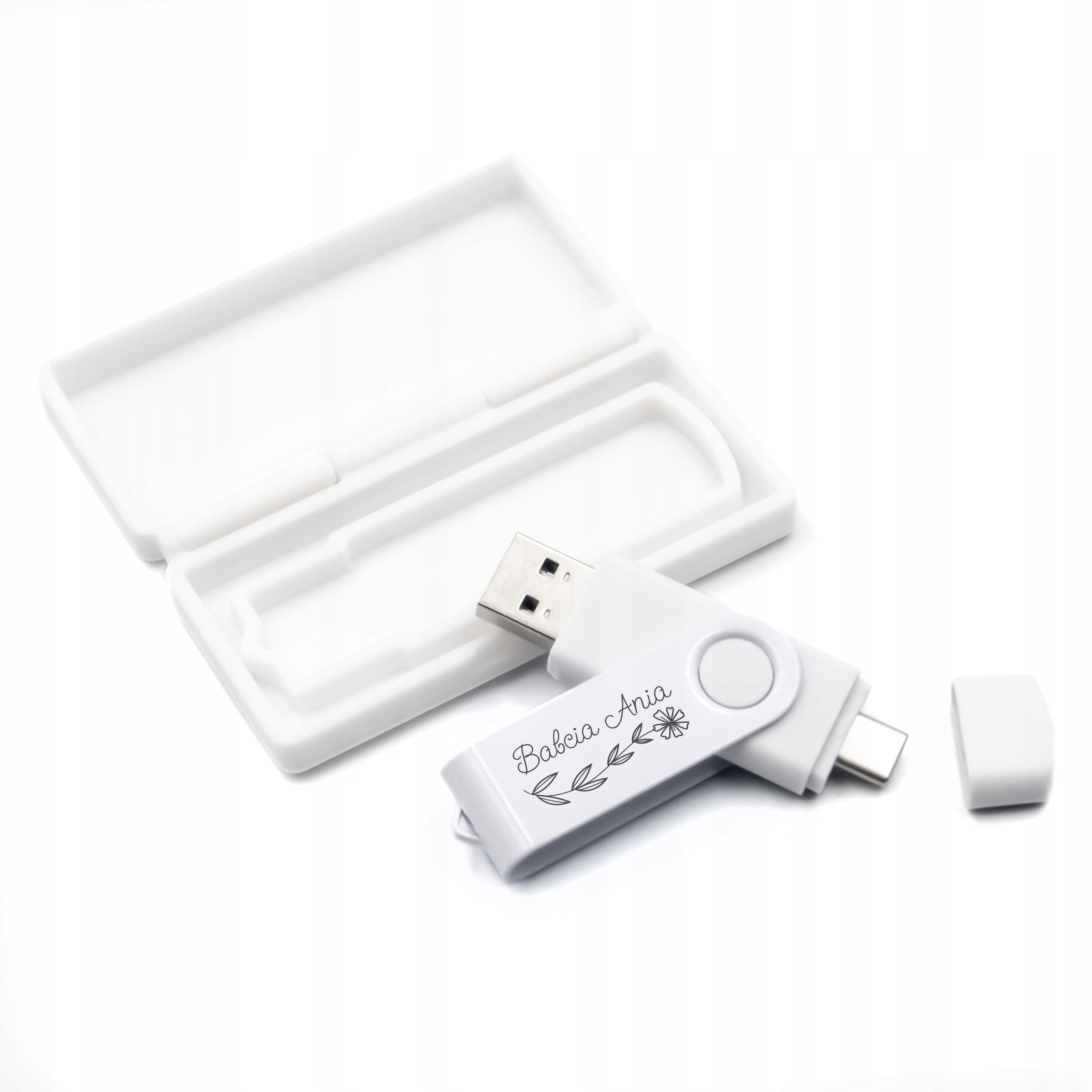 Pendrive Twister Krabička 128GB 3.0 Usb-c gravírování loga křest svaté přijímání svatba