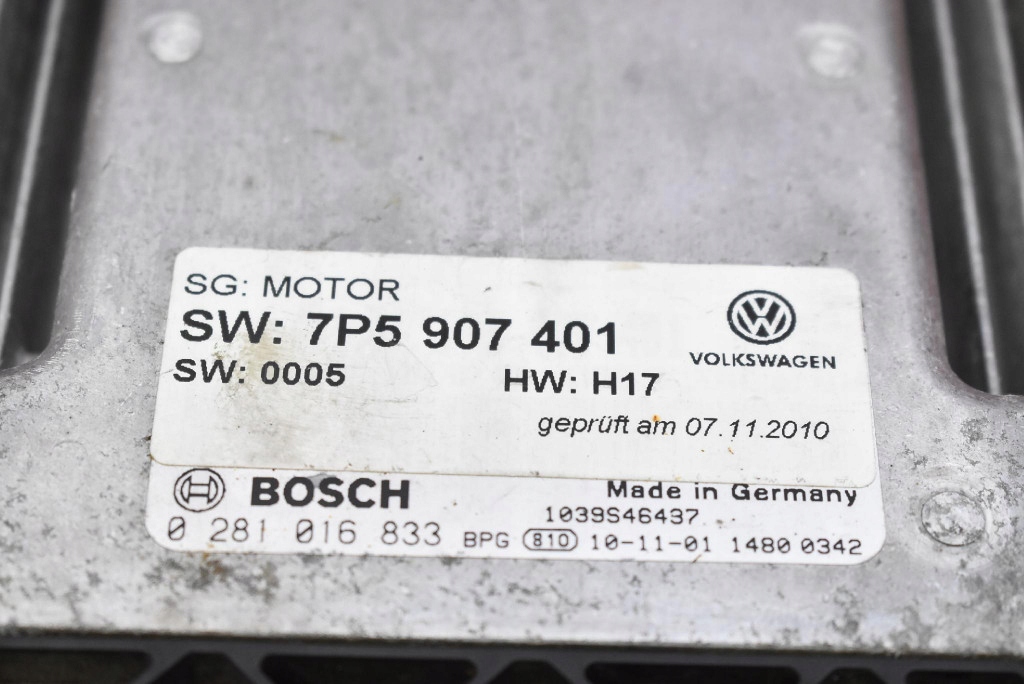 control unit computer of the engine 7P5907401 PORSCHE CAYENNE 2 II 92A 7P5 3.0 TDI