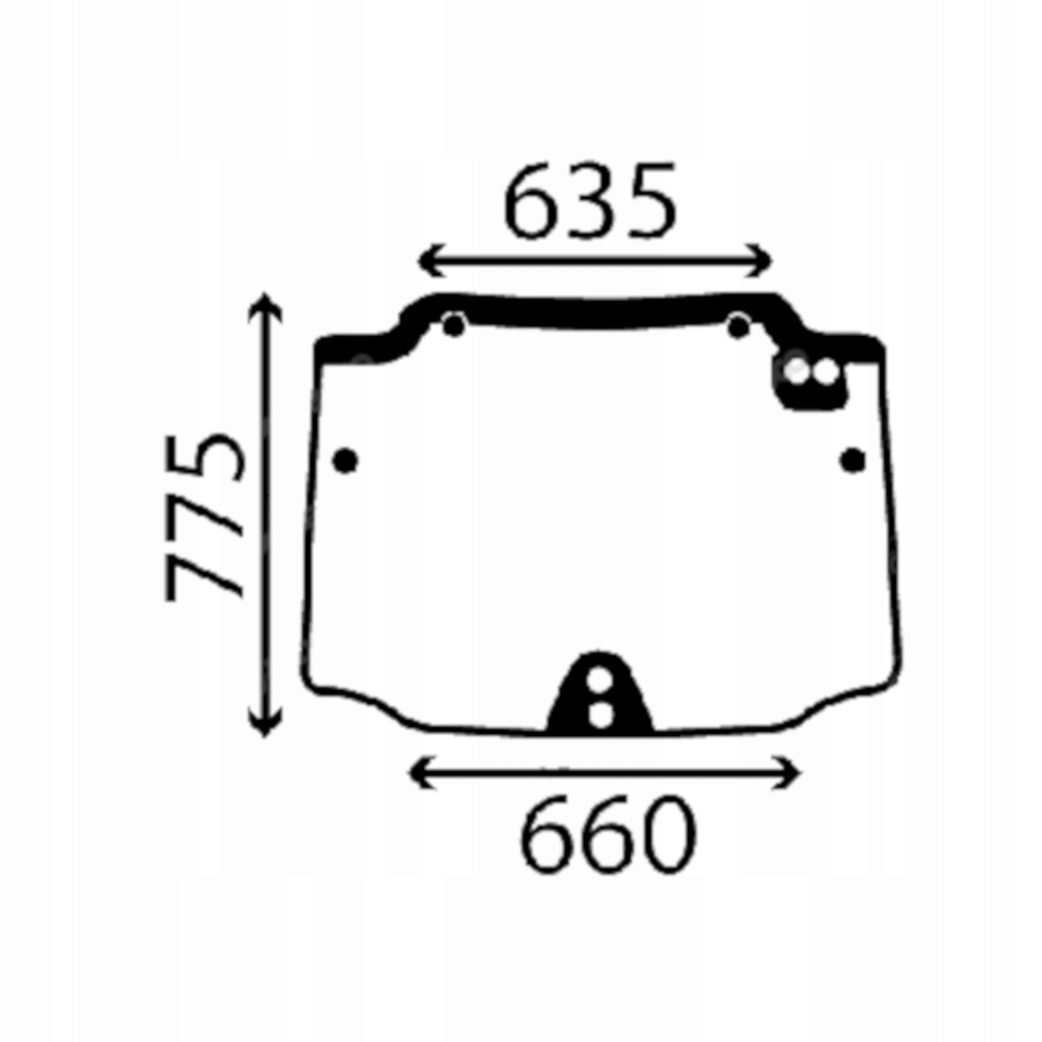 sklo New Holland zadní 44910455