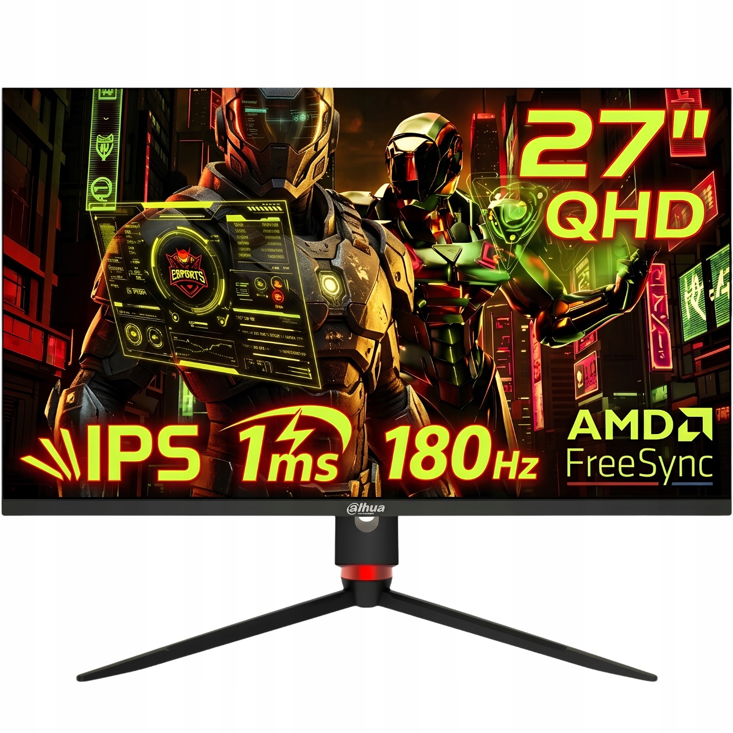 Bezrámový herný monitor Dahua 27 palcov Wqhd 180 Hz 1MS Ips Hdr Reproduktory