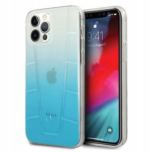 Mercedes MEHCP12MCLGBL iPhone 12/12 Pro6,1" niebieski/blue hardcase Tr