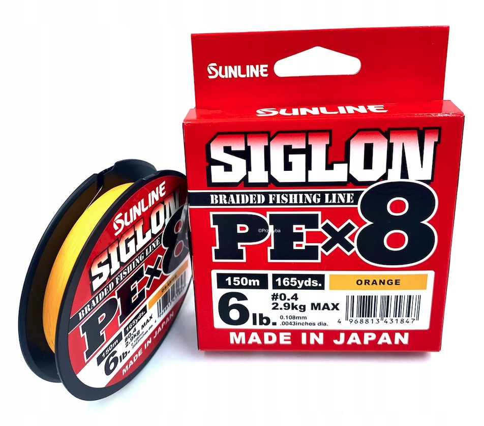 Sunline Siglon X8 Pe 0,4 150M Orange