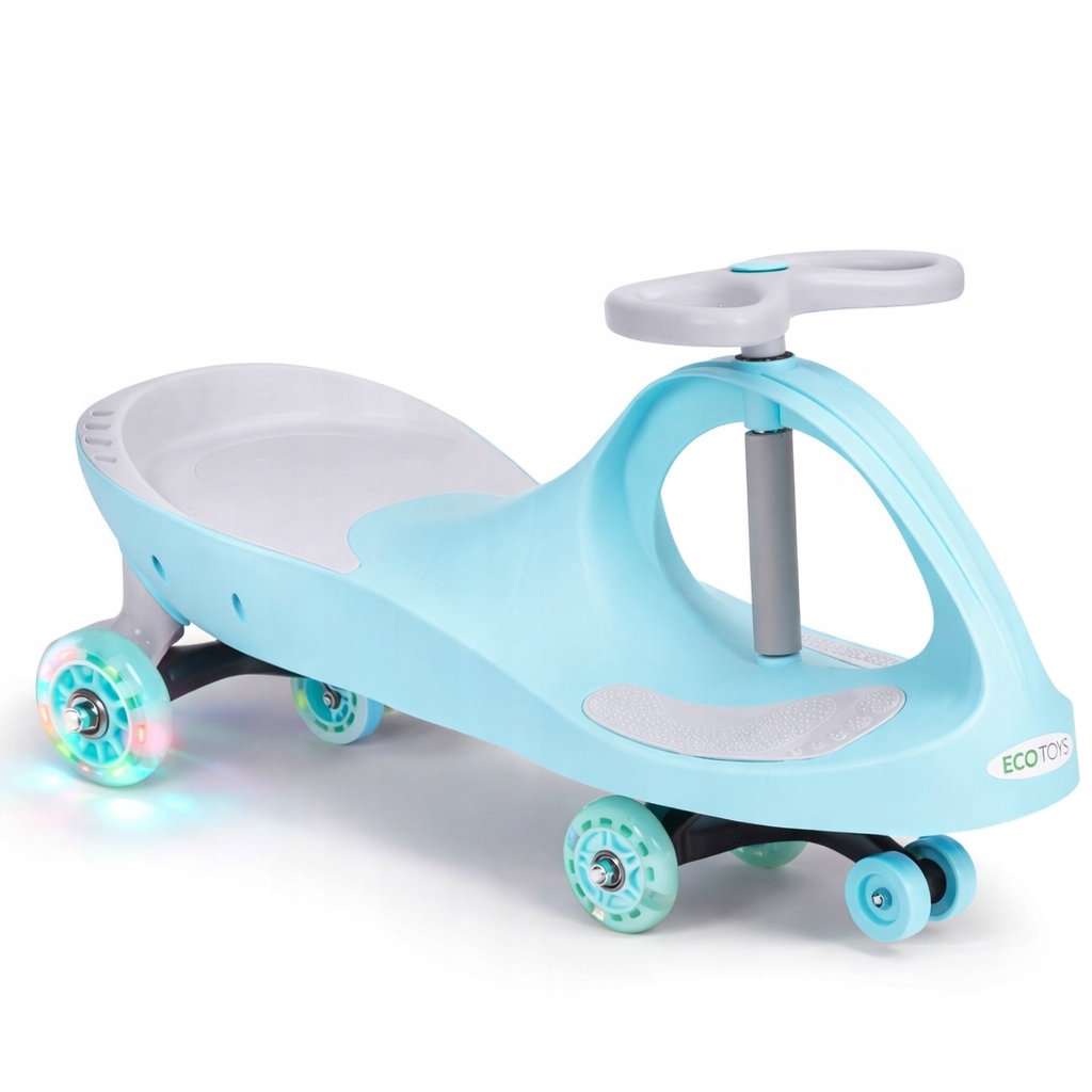 Jeździk Grawitacyjny Dla Dzieci 3+ Niebieski Koła Led Bez Pedałów