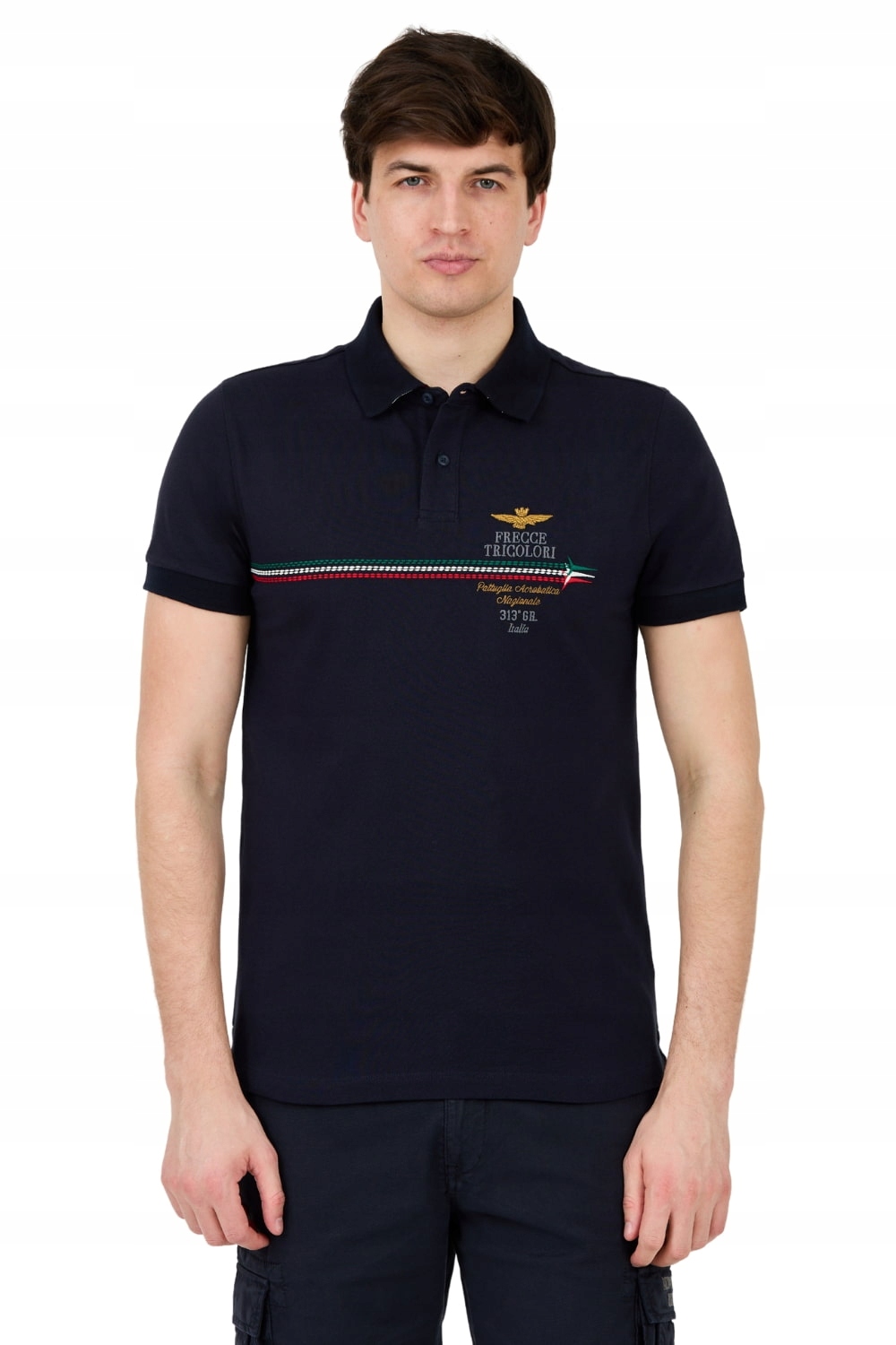 Aeronautica Militare Granátové polo Frecce Tricolori Embroidered 3XL