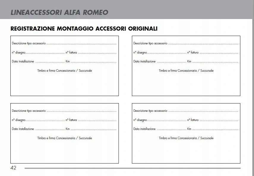 Alfa Romeo Włoska Książka Serwisowa Marka Alfa Romeo