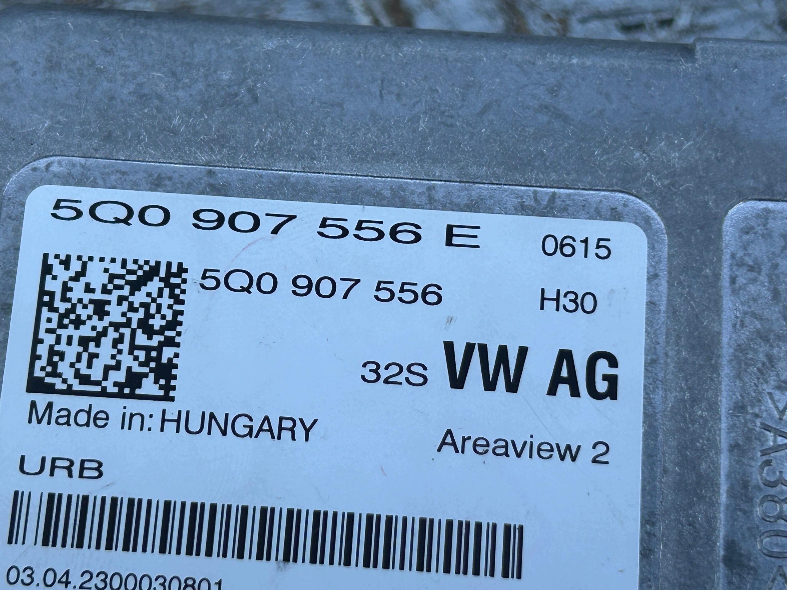 module control unit KAMERY VW AUDI SKODA CUPRA 5Q0907556E