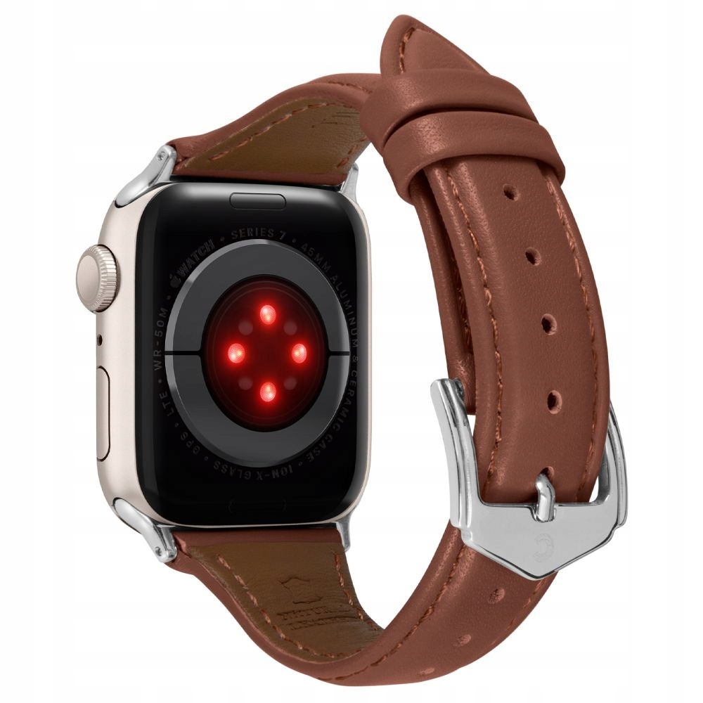 Kožený řemínek Spigen pro Apple Watch 10/9/8/7/SE/6/5/4/3/2/1 42/41/40/38 mm