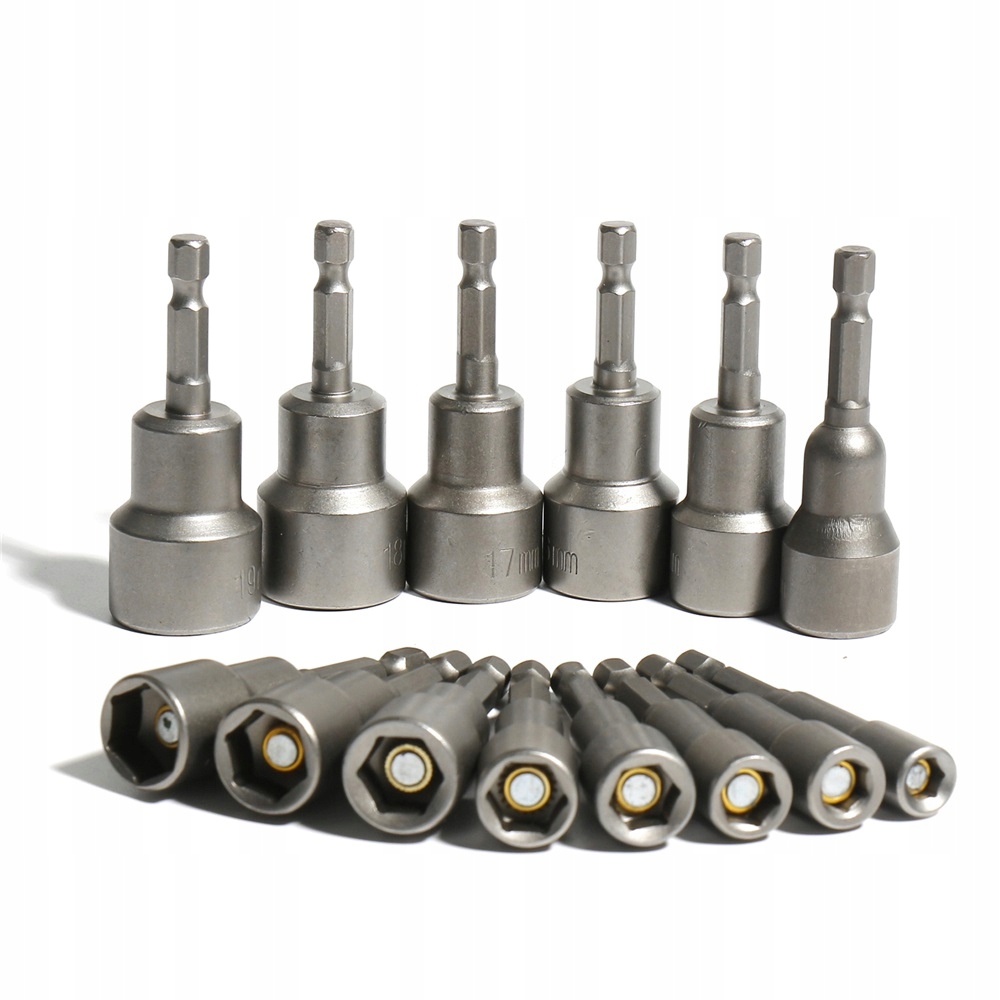 Sada Nástrčných Klíčů 6-19 MM S Magnetem Ocel Chrom-vanadová