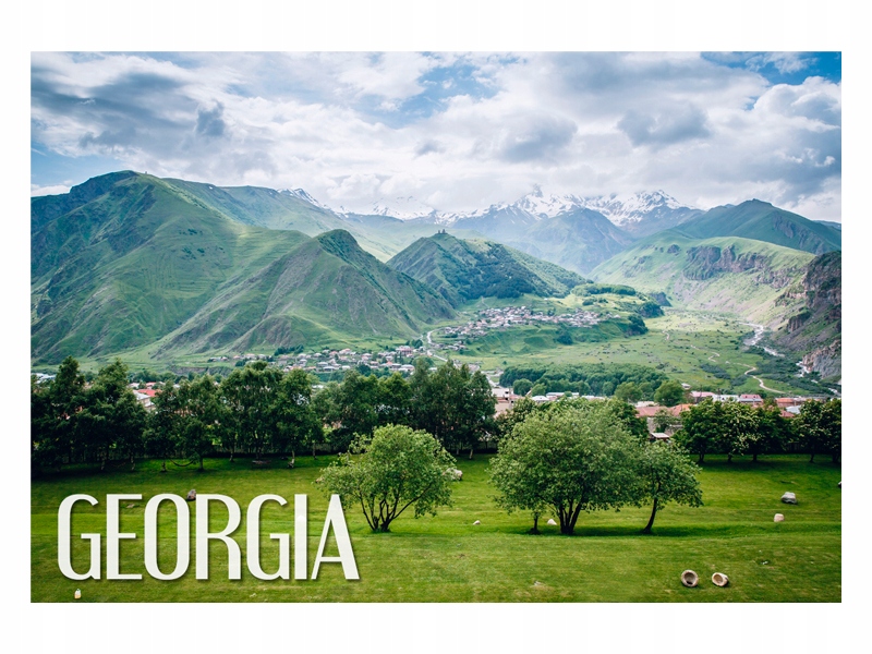 

Gruzja Kazbek Krajobraz Magnes na lodówkę