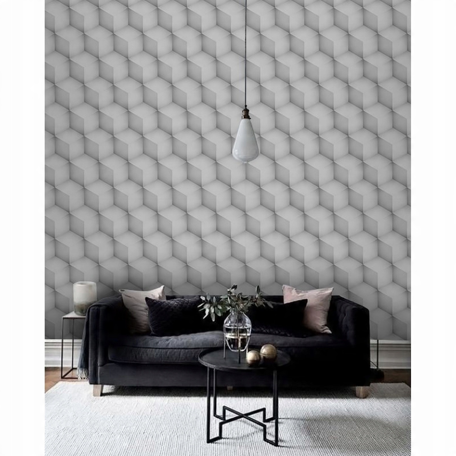

Fototapeta ścienna Kostki szare i białe 250x250 cm
