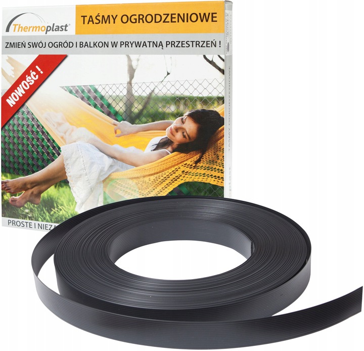 Thermoplast stínící panelové pásy na plot 47,5 mm x 50 m Ral 7016 antracit