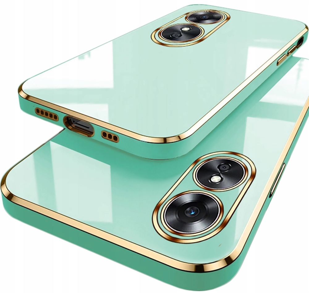 

Etui Gold Glamour Szkło Hartowane do Oppo A17