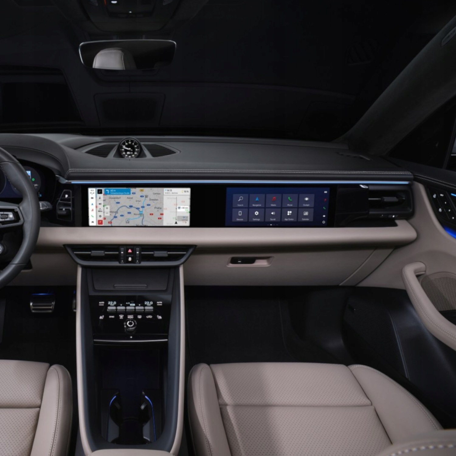 Radio Android do Porsche Macan (2018-2024) BEŻOWY / PCM 5.0 / 8+128 GB