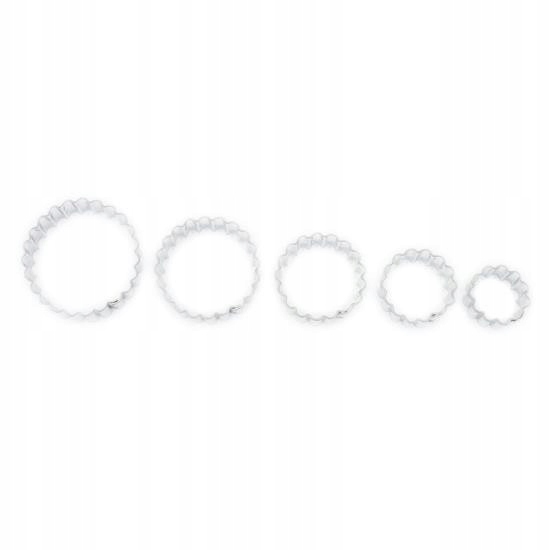 

Wykrawaczki foremki Kółka ząbkowane, 5 szt.