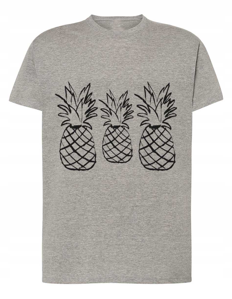 

T-Shirt koszulka nadruk Ananasy r.L