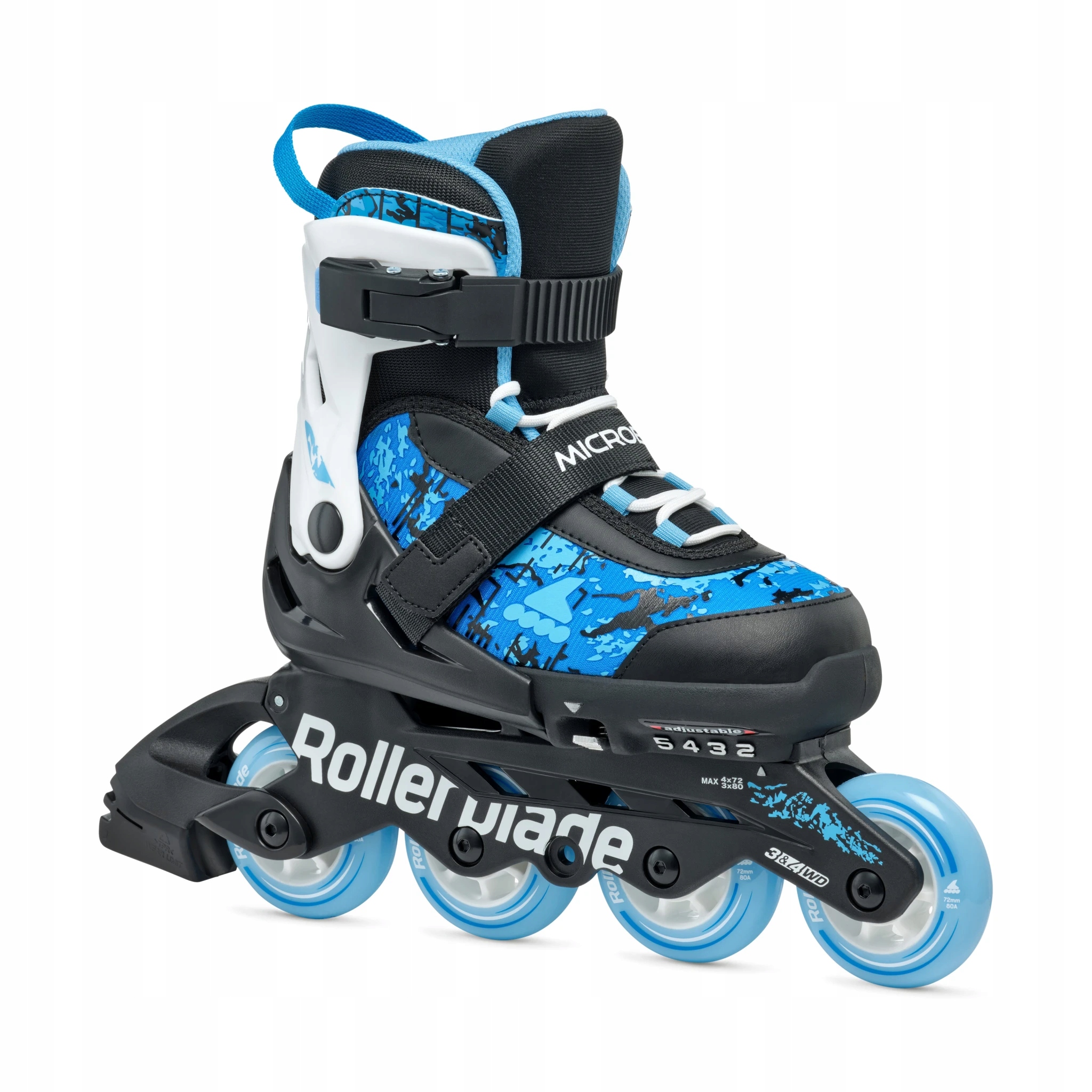 Kolečkové Brusle pro děti Rollerblade Microblade Sl Black Blue 36,5-40,5 23-26 cm