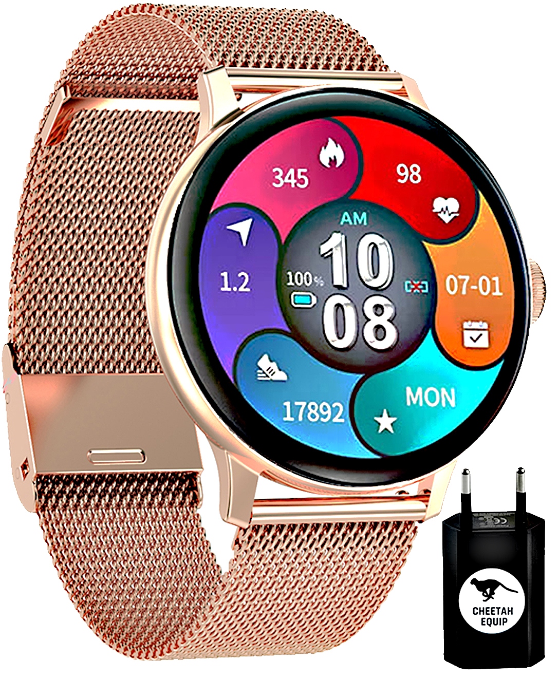 

SmartWatch Damski Rozmowy Ekg ciśnieniomierz Pl