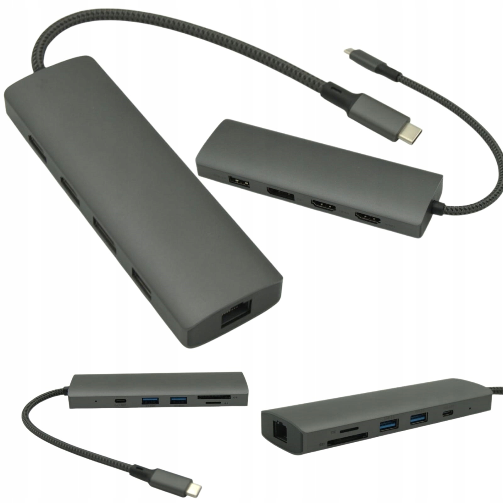 Usb-c Hub s Pd nabíjením Čtečka Sd MicroSD Multiport pro notebooky Asus