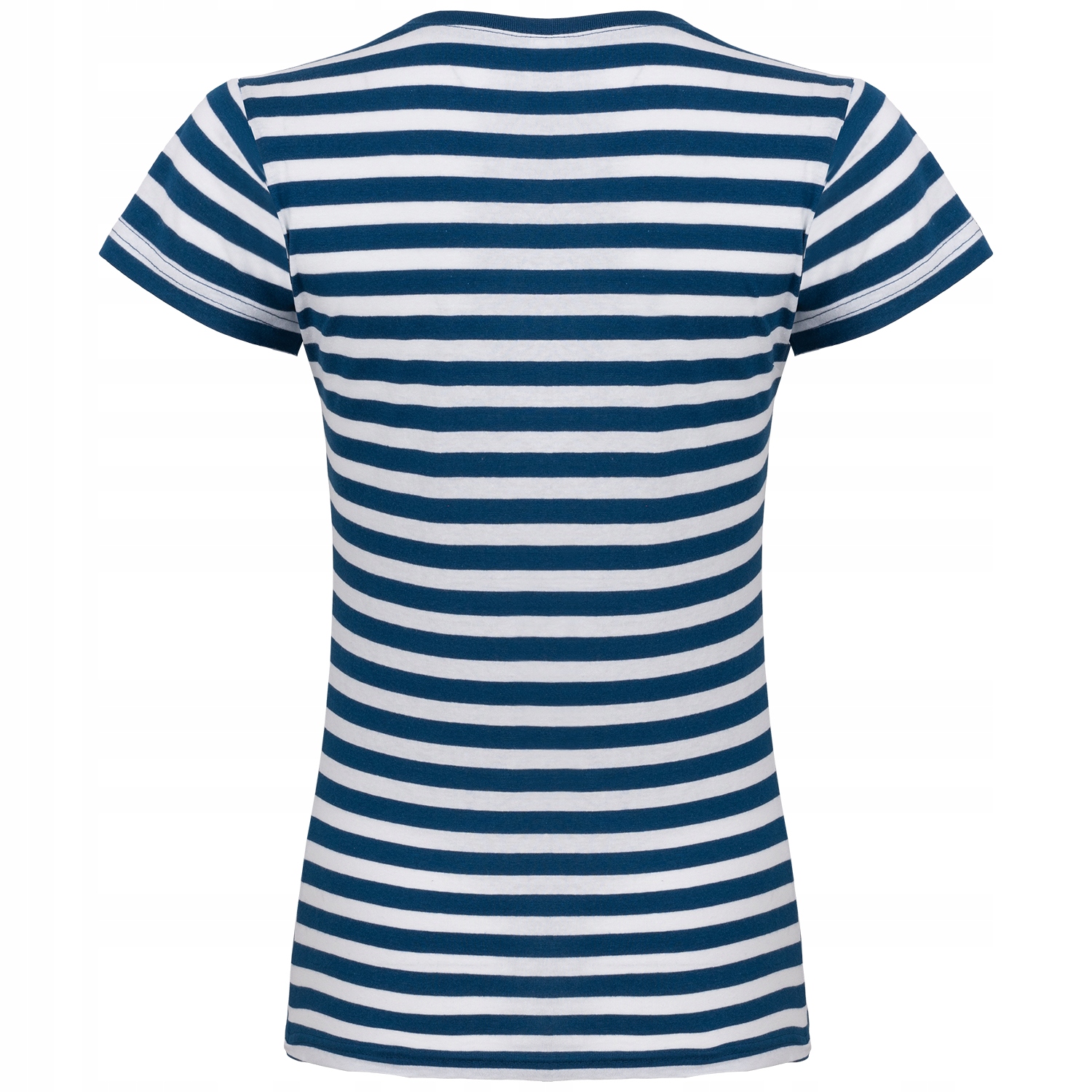 KOSZULKA DAMSKA T-SHIRT W PASKI MARYNARSKA M Model ST07